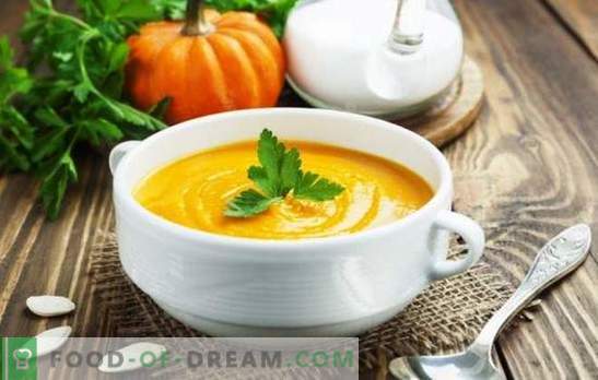 Creamy Pumpkin Cream Soup: Een meesterwerk met kleurrijke tonen. Soorten pompoencreme soep met room