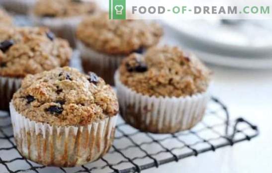 Muffins met rozijnen - dit zijn de cupcakes! Recepten van zachte, zachte en geurige muffins met rozijnen voor heerlijk thee drinken