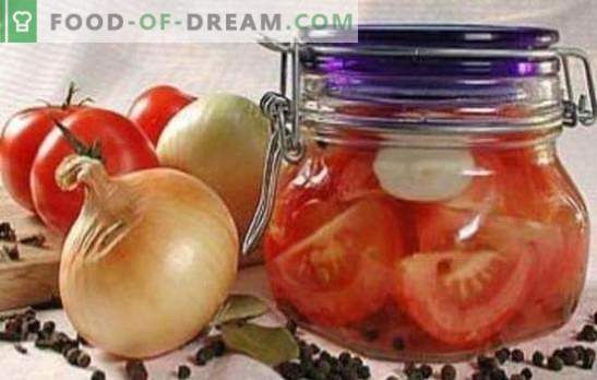 Tomaten met plakjes voor de winter: recepten getest door de jaren heen. Wij oogsten de tomaten met plakjes voor de winter: heerlijk of warm