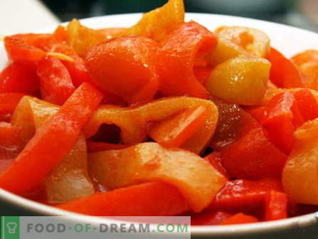 Gepekelde peper - de beste recepten. Hoe goed en smakelijk koken ingemaakte paprika's.