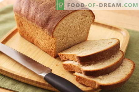 Brood in een broodbakmachine - de beste recepten. Thuis brood bakken.