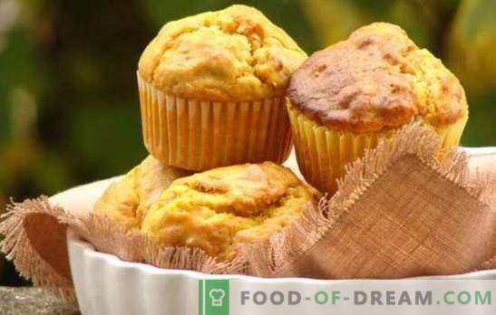 Pumpkin Cupcake - Bakken met voordeel! Een selectie van recepten met muffins met pompoen en rozijnen, gekonfijt fruit, ontbijtgranen, chocolade, noten