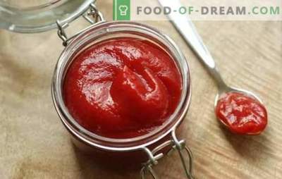 Tomatenpuree-ketchup - snelle sauzen voor alle gerechten. Recepten voor ketchup met tomatenpuree: alleen thuis is beter!