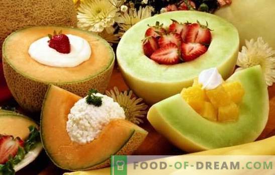 Meloen-desserts zijn een aromatische delicatesse voor zoete tanden. Een selectie van de beste recepten voor meloen-desserts