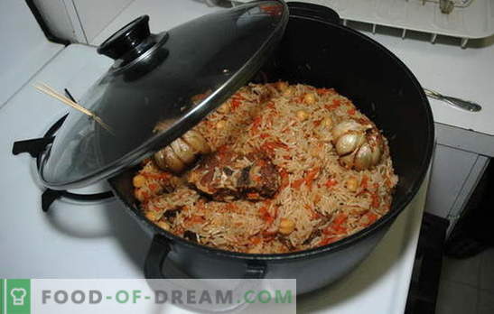 Pilaf in de pan - niet erger dan in een ketel! Pilaf-recepten in de pan: vegetarisch, met varkensvlees, rundvlees, kip en konijn