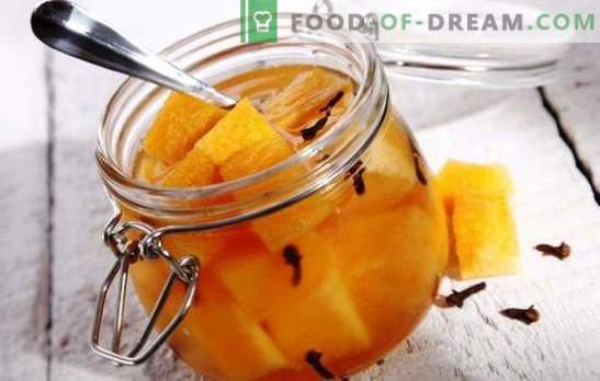 Pickled melon - onverwachte experimenten met smaken. De beste recepten voor ingemaakte meloen: met honing, kers, gember