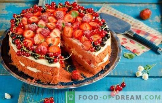 Onderschat jezelf niet het plezier - bereid een biscuitgebak met aardbeien! Simpele recepten voor biscuitgebak met aardbeien voor thee en koffie