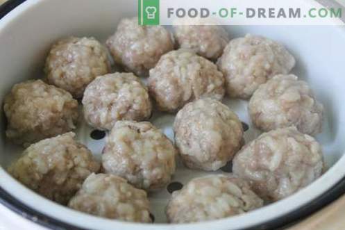 Hedgehog steam gehaktballetjes - een vleesgerecht voor zowel kinderen als volwassenen!