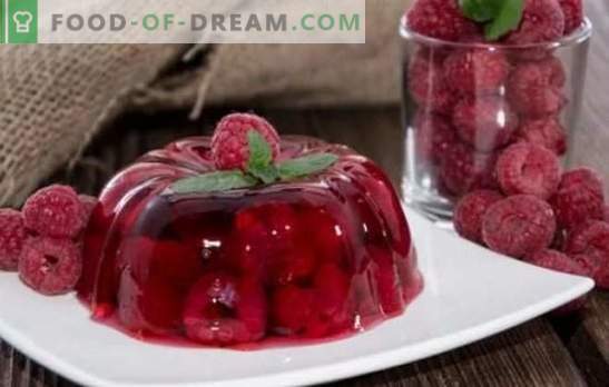Berry gelatin jelly is een licht, gezond, verfrissend dessert. Een selectie van de beste recepten voor gelei van bessen met gelatine