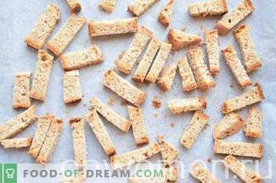 Rogge crackers met knoflook in de oven