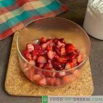 Trifle met aardbeien - een licht dessert